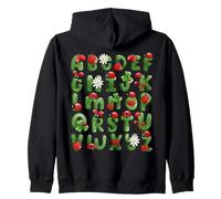 Lady Bug alfabeto ABC apprendimento lettera Lady Bird Art sul retro Felpa con Cappuccio