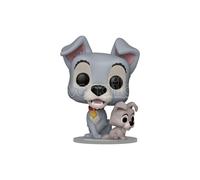 Funko POP! Disney: Lady & The The Tramp - The Tramp With Puppy - Lady And The Tramp - Lilli e il Vagabondo - Figura in Vinile da Collezione - Idea Regalo - Merchandising Ufficiale - Movies Fans