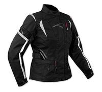 Lady Giacca Moto Donna Impermeabile Termica Sfoderabile Protezioni CE Nero S