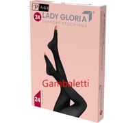 Lady Gloria Med Gambaletti Punta Aperta a Compressione Graduata 20-30 mmHg, Calze Medicali per Vene Varicose e Gravidanza, Gambaletti Elastici per Donna Colore Daino