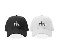 LADY&HOME Mr and Mrs Cappelli per uomini e donne, cappelli da sposa e sposo, cappelli da baseball ricamati, regali di nozze per coppie, Mr&mrs-2, M/L