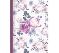 Lady Journal Midi Roses 2025 - Agende Lady Journal Midi 12 x 17 cm