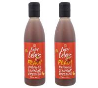 Lady Lela’s Condimento Balsamico alle Pesche - Crema Balsamica Artigianale Fruttata, 2 x 250 ml (Totale 500 ml) - Ideale per Insalate, Verdure Grigliate e Dessert