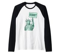 Lady Liberty Protest - L'uguaglianza femminista resiste angosciata Maglia con Maniche Raglan