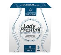 Lady Presteril Cotone 10 Assorbenti Con Ali Notte