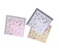 Lady Stamping Flowers Fazzo Fazzolana Donne Cotone Wipe Sudore Bandana Riutilizzabile A Collo Sottile Sciarpe Eleganti Hanky