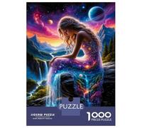 Lady Star Waterfall 1000 Pezzi Puzzle Classico Cosmic Water Magic Puzzle Per Adulti Cartone Spesso - Ragazzi 12-18 Anni, Allenamento Logico, Ottimo Regalo Per Gli Amanti Dei Puzzle 38x26cm/1000pcs