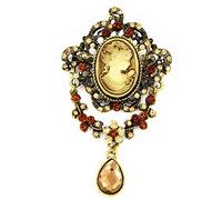 Lady Vintage Cameo Victorian Matrimonio Ciondolo Spilla Spilla Regalo Gioielli Pin Backs Dorso, Taglia unica, come descritto
