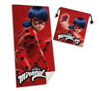 Ladybug Asciugamano 140 x 70 cm + Borsa merenda 24 x 22 cm (Lidenze LB17025M)