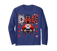 Ladybug Daddy di The Birthday Girl Dad Maglia a Manica