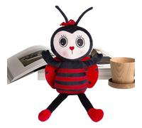 Ladybug - Giocattolo morbido di peluche Coccinella, morbido e bello, morbido e morbido, con gambe lunghe, cuscino portatile, regalo per bambini e bambini
