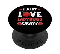 Ladybug Lover Adoro le coccinelle PopSockets PopGrip Adesivo