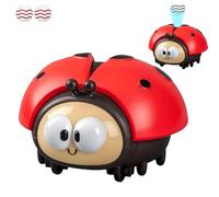 Ladybug Suspended Ball Toy, Interactive Play Ladybug Suspended Ball Toy, Rechargeable Sensory Development Flying Plaything(red)