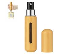 Lady's Bodyguard Elite Vaporizzatore profumo ricaricabile in bambù - Spray vuoto 8ml - Flacone profumo viaggio donna uomo olio essenziale accessorio kit viaggio aereo bottiglia pompa vuota