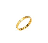 Lady's Four-leaf Clover Printed Ring, 14K Gold-plated Ring, Unique Jewelry and Charming Accessory for Parties