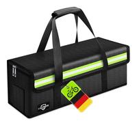LADYSONS Borsa per batteria per e-bike, resistente al fuoco fino a 1800 °C, resistente alle alte temperature, impermeabile, antiesplosione, scatola ignifuga per stoccaggio, trasporto, ricarica (L, 49