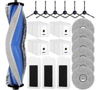 LADYSONS Kit di Accessori di Ricambio per ECOVACS DEEBOT T30 PRO Omni / T30 Omni, 1 Spazzola a Rullo Principale, 6 Spazzole Laterali, 3 Filtri, 6 Salviette, 4 Sacchetti Polvere