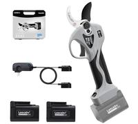 Laecabv 32mm Forbici Potatura a Batteria, Forbici Potatura Elettriche con 2 Batterie di Litio da 2.5Ah, Forbice Potatura del Pesco Albicocco, Prugna, mandarlo, ulivo, Giardinaggio