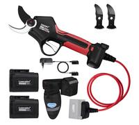 Laecabv 42 mm forbici da potatura elettriche 21 V 1150 W professionali, 2 x 4000 mAh batteria, schermo LCD, taglio progressivo viti (LA42Pro)