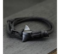 LAECCO Pulsera de Cuero Hombre Manta Ajustable Pulsera hecha a Mano Multicapa Aventura al AIRE Libre Paracord Braclet Beach Surf Braslet Lucky Fabic Brazalete