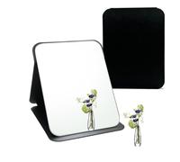 Laeeyin Specchio da tavolo pieghevole e portatile, per uso domestico e viaggio (16 x 11 cm)
