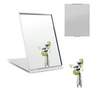 laeeyin Specchio da viaggio tascabile, piccolo specchio cosmetico, pieghevole, ultra sottile e durevole, adatto per viaggi, ufficio, rasatura, campeggio e trucco (1 pezzo, 15 x 10 cm)