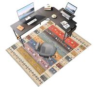 Laegnfho Tappeto Salvapavimento Tappeto Sedia Ufficio Antiscivolo 110 x 120 cm Ufficio Protettore del Pavimento Tappeto per Sedia con Ruote Tappeto Sedia Gaming Pavimenti per Parquet e Pavimenti Duri