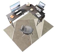 Laegnfho Tappeto Sedia Ufficio Tappeto Salvapavimento Antiscivolo Ufficio Protettore del Pavimento Tappeto per Sedia con Ruote Tappeto Sedia Gaming Pavimenti per Parquet e Pavimenti Duri 120 x 140 cm
