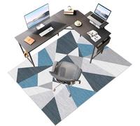 Laegnfho Tappeto Sedia Ufficio Tappeto Salvapavimento Antiscivolo Ufficio Protettore del Pavimento Tappeto per Sedia con Ruote Tappeto Sedia Gaming Pavimenti per Parquet e Pavimenti Duri 60 x 90 cm