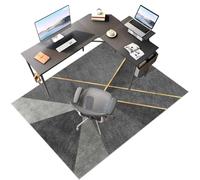 Laegnfho Tappeto Sedia Ufficio Tappeto Salvapavimento Antiscivolo Ufficio Protettore del Pavimento Tappeto per Sedia con Ruote Tappeto Sedia Gaming Pavimenti per Parquet e Pavimenti Duri 160 x 200 cm