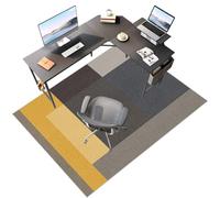 Laegnfho Tappeto Sedia Ufficio Tappeto Salvapavimento Antiscivolo Ufficio Protettore del Pavimento Tappeto per Sedia con Ruote Tappeto Sedia Gaming Pavimenti per Parquet e Pavimenti Duri 160 x 180 cm