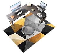Laegnfho Tappeto Sedia Ufficio Tappeto Salvapavimento Antiscivolo Ufficio Protettore del Pavimento Tappeto per Sedia con Ruote Tappeto Sedia Gaming Pavimenti per Parquet e Pavimenti Duri 60 x 90 cm