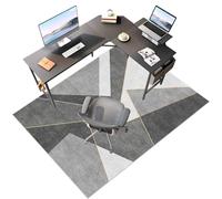 Laegnfho Tappeto Sedia Ufficio Tappeto Salvapavimento Antiscivolo Ufficio Protettore del Pavimento Tappeto per Sedia con Ruote Tappeto Sedia Gaming Pavimenti per Parquet e Pavimenti Duri 90 x 120 cm