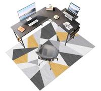 Laegnfho Tappeto Sedia Ufficio Tappeto Salvapavimento Antiscivolo Ufficio Protettore del Pavimento Tappeto per Sedia con Ruote Tappeto Sedia Gaming Pavimenti per Parquet e Pavimenti Duri 100 x 140 cm