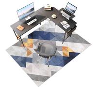 Laegnfho Tappeto Sedia Ufficio Tappeto Salvapavimento Antiscivolo Ufficio Protettore del Pavimento Tappeto per Sedia con Ruote Tappeto Sedia Gaming Pavimenti per Parquet e Pavimenti Duri 80 x 120 cm