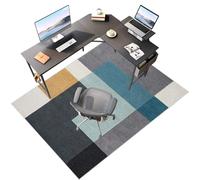 Laegnfho Tappeto Sedia Ufficio Tappeto Salvapavimento Antiscivolo Ufficio Protettore del Pavimento Tappeto per Sedia con Ruote Tappeto Sedia Gaming Pavimenti per Parquet e Pavimenti Duri 100 x 140 cm