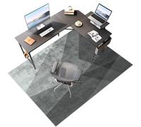 Laegnfho Tappeto Sedia Ufficio Tappeto Salvapavimento Antiscivolo Ufficio Protettore del Pavimento Tappeto per Sedia con Ruote Tappeto Sedia Gaming Pavimenti per Parquet e Pavimenti Duri 80 x 120 cm