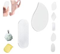 Laenia Nanoglass Foot File, Glass Foot Files For Feet, Feetytm Nanoglass Foot-File, Heel Correction, Shower Foot Scrubber Dead Skin Remover, For Cracked Heels (Flat edge,C+D)