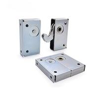 LAERHWS Heavy Duty Roto Lock Hook Lock Set, nascosto Butt-Joint pannello di fissaggio fermo per mortasa o montaggio laterale installazione (1 pezzo grande)