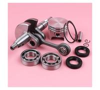 LAERNPU Albero Motore 37mm Pistone 8mm Perno for Stihl MS170 017 Anello Seeger Cuscinetto Manovella Paraolio Kit Motosega Pezzo di Ricambio Strumento
