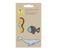 LÄSSIG Adesivi tessili autoadesivi da stirare/Textile Woven Sticker Sea