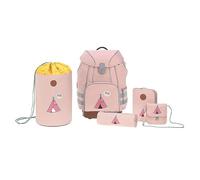 LÄSSIG Adventure Set di borse per la scuola 5 pezzi, 40 cm, 15 L, Tipi Rosa
