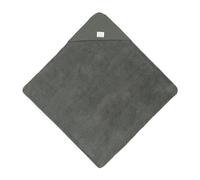 LÄSSIG Asciugamano con cappuccio per neonati in mussola e spugna/Muslin/Terry Hooded Towel petrol green