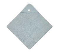 LÄSSIG Asciugamano con cappuccio per neonati in mussola e spugna/Muslin/Terry Hooded Towel powder blue