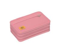 LÄSSIG Astuccio per matite per bambini Astuccio per matite Porta penne Organizer con pennarelli per scula 20 pezzi/School Triple Pencil Case Unique Pink