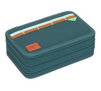 Lässig astuccio per matite Unique School Triple Pencil Case Slim Dark Green verde scuro