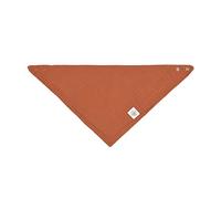 LÄSSIG Baby Kids Muslin GOTS Certified Gauze Triangle Bib in cotone con bottone a pressione a doppio strato/Bandana rust
