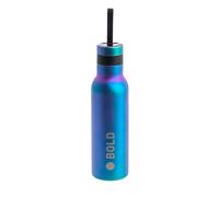Lässig BOLD Bottiglia per bambini e ragazzi 500 ml in acciaio inox senza BPA a doppia parete/BOLD Double Walled Bottle Stainless Steel Blu viola
