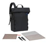 Lässig bolso de pañales Green Label Outdoor Rolltop Backpack Black