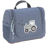 Lässig, Borsa per il lavaggio dei bambini Borsa da appendere, 20 cm/Mini Washbag Adventure Tractor, blu